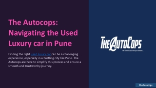 Used Luxury Cars With TheAutocops