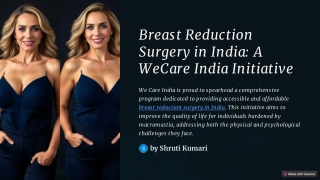 Breast Reduction Surgery in India