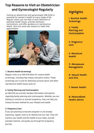 reason To Visit Best Gynecologist.