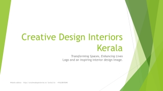 Creative Design Interiors Kerala