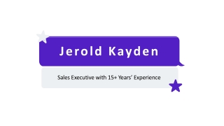 Jerold Kayden - A Persuasive Representative - Boston, MA