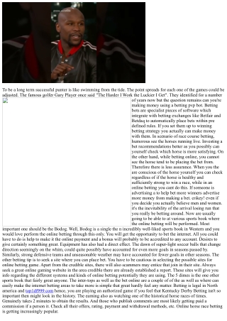 Sports Betting Strategies - Before You Start Betting