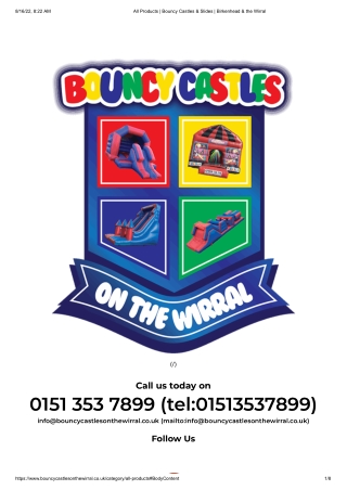 Bouncy Castles on the Wirral _ All Products _ Neston Caldy Birkenhead Bromborough