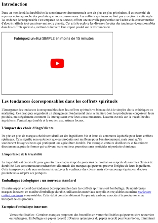 Les tendances écoresponsables dans les coffrets spirituels