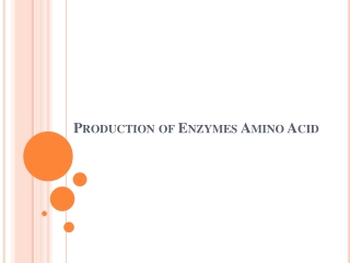 Production of Enzymes Amino Acid