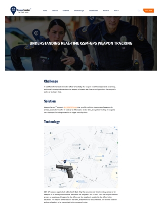 GPS-GSM Location Tracking of Weapons - WeaponTrackerIoT