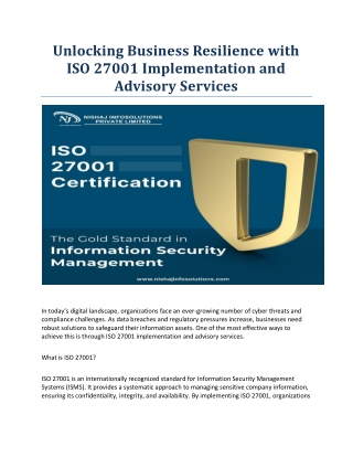ISO 27001 Implementation and Advisory