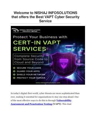 Best VAPT cyber security service