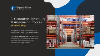 E-Commerce Inventory Management Process for Businesses to Operate Smoothly