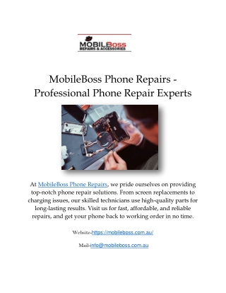 MobileBoss Phone Repairs