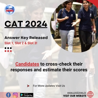 CAT 2024 Answer Key and Response Sheet to be Released Today