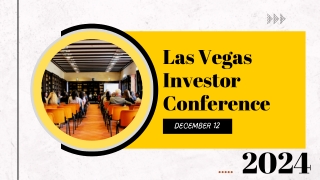 Las Vegas Investor Conference 2024
