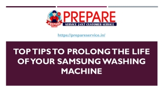 Top Tips to Prolong the Life of Your Samsung Washing Machine