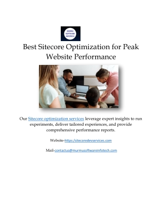Best Sitecore Optimization for Peak Website Performance