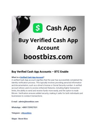 Buy Verified Cash App Accounts