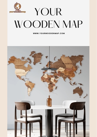 Wooden map of the world
