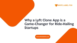 Why a Lyft Clone App is a Game-Changer for Ride-Hailing Startups
