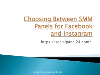 Choosing Between SMM Panels for Facebook and Instagram