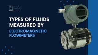 Types of Fluids Electromagnetic Flowmeter Measures