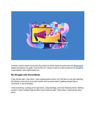 How I Boosted My Social Media with Smm panel