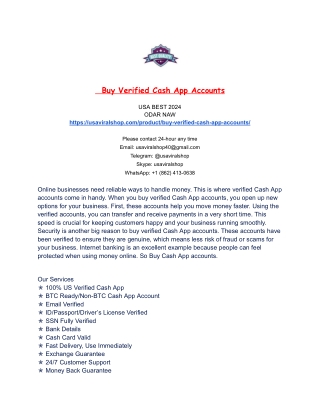 Buy Verified Cash App Accounts