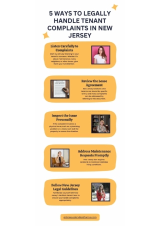 Legal Ways to Address Tenant Complaints in New Jersey