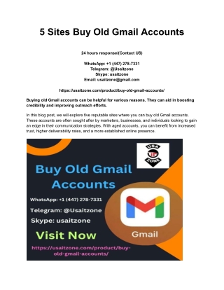 5 Sites Buy Old Gmail Accounts (1)