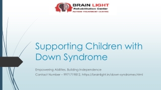 Supporting Children with Down Syndrome