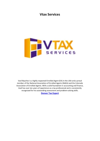 Vtax Services