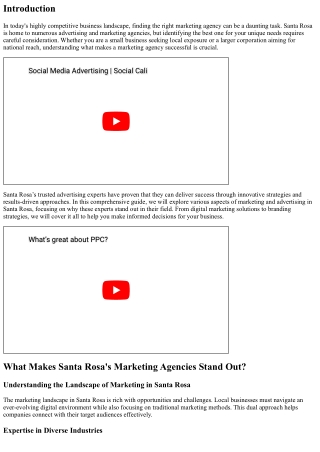 Santa Rosa’s Trusted Advertising Experts: Delivering Success