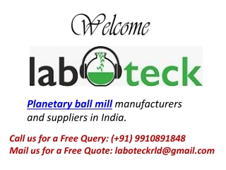 PLANETARY BALL MILL