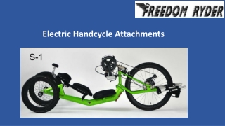 Electric Handcycle Attachments