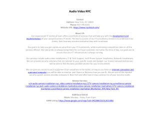 Audio Video NYC