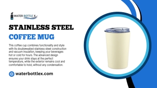 stainless steel coffee mug