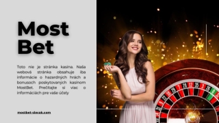 Mostbet Slovakia