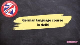 German language course in delhi