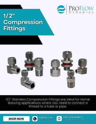 1/2" Stainless Compression Fittings – Pro Flow Dynamics
