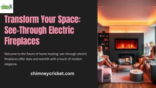 Transform Your Space See-Through Electric Fireplaces