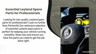 Essential Leyland Spare Parts for Professionals - Partsmith