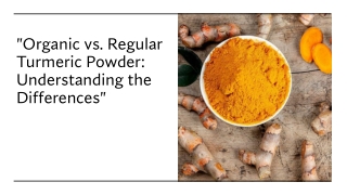 Organic Turmeric Powder (PDF)