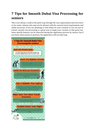 7 Tips for Smooth Dubai Visa Processing for seniors