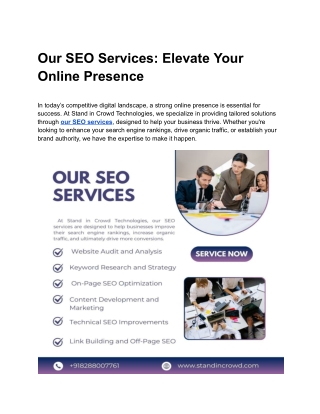Our SEO Services_ Elevate Your Online Presence