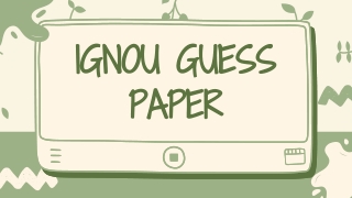 IGNOU Guess Paper (3)