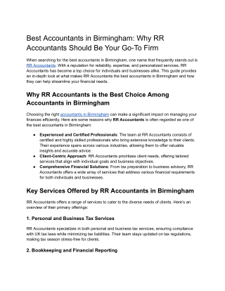 RR Accountants