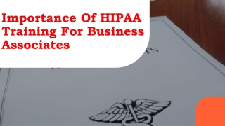 Importance Of HIPAA Training For Business Associates