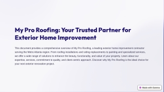 Elevating Property Value: My Pro Roofing's Definitive Guide to Exterior Renovati