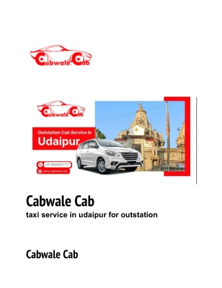 taxi service in udaipur for outstation