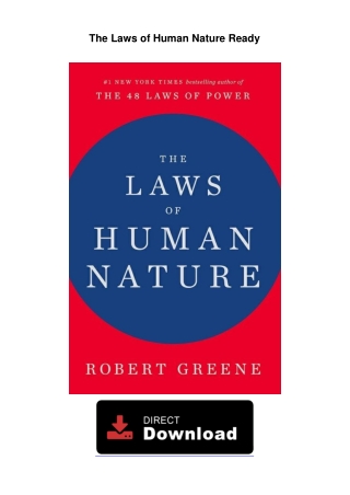 The-Laws-of-Human-Nature