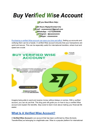 Buy Verified Wise Account (1)