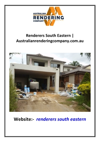 Renderers South Eastern Australianrenderingcompany.com.au